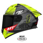 Casco Mt Plus Kre+S Xavi Fores Daytona C3 Gris Verde