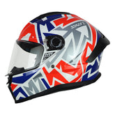 Casco Mt Stinger 2 Meld D7 Rojo Azul Gris