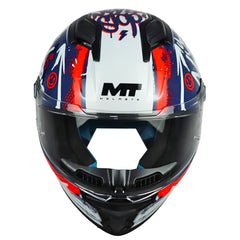 Casco Mt Stinger 2 Rocket C17 Azul Oscuro Blanco Rojo