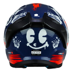 Casco Mt Stinger 2 Rocket C17 Azul Oscuro Blanco Rojo