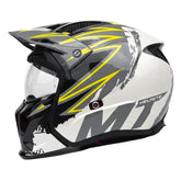 Casco Mt Streetfighter Sv Tackle B2 Gris Amarillo Brillo