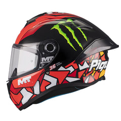 Casco Mt Targo S Piqueras B5 Negro Rojo