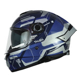 Casco Mt Thunder 4Sv Lumex C22 Gris Azul