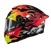 Casco Mt Thunder 4Sv Yamanaka 2024 Amarillo Rojo