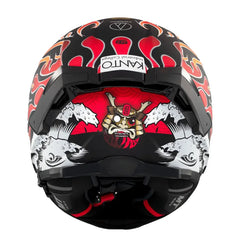 Casco Mt Thunder 4Sv Yamanaka 2024 Amarillo Rojo
