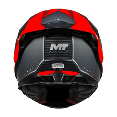 Casco Mt Thunder 4 R Sv Wind Tunnel B5 Negro Rojo Gris