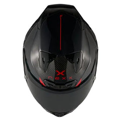 Casco Nexx X.R3r Carbono Apex Negro Rojo Visor Smoke