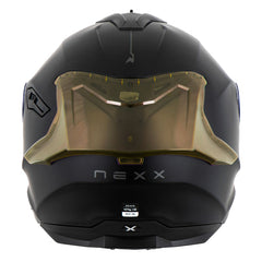 Casco Nexx Y.100r Subsonic Negro Visor Iridium Dorado