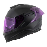 Casco Nexx Y.100r Subsonic Negro Visor Transparente Morado