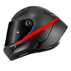 Casco Nolan X-804 Rs Ultra Carbon D.o.c (359) Negro Rojo Visor Smoke
