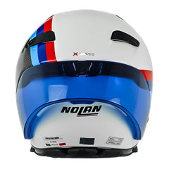 Casco Nolan X-804 Rs Ultra Carbon Gemini (365) Negro Azul Visor Iridium Azul