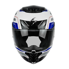 Casco Scorpion Exo-391 Leo Blanco Azul