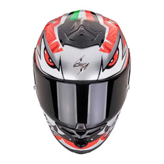Casco Scorpion Exo-R1 Evo Carbon Air Z Gris Rojo