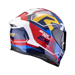 Casco Scorpion Exo-R1 Evo ll Air Coup Azul Rojo Amarillo