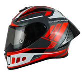 Casco Scorpion Exo-R1 Evo ll Air V Gris Blanco Rojo