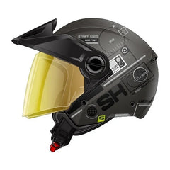 Casco Shaft 212 Apollo 33 Gris Oscuro Visor Iridium Dorado