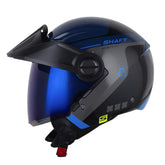 Casco Shaft 212 Reverb Azul Oscuro Azul Visor Iridium Azul
