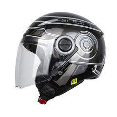 Casco Shaft 212 Robocop Gris Metálico Gris