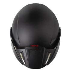 Casco Shaft 212 Solid Negro Rojo Visor Revo Rojo