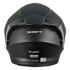 Casco Shaft 226 Gt Solid Negro Gris Oscuro Visor Iridium Azul