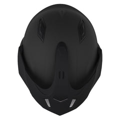 Casco Shaft 227 Trial Solid Gris Oscuro Visor Iridium Azul