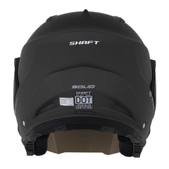 Casco Shaft 227 Trial Solid Gris Oscuro Visor Iridium Azul