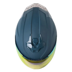 Casco Shaft 246 Sp Solid Azul Oscuro Visor Revo Rojo