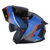 Casco Shaft 3540 Dv Lexx Azul Oscuro Azul Visor Iridium Azul