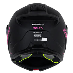 Casco Shaft 3540 Dv Solid Negro Fucsia Visor Revo Morado
