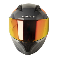 Casco Shaft 3820 Sp May Gris Oscuro Naranja Visor Revo Rojo