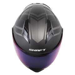 Casco Shaft 3820 Sp Mentox Negro Gris Oscuro Visor Iridium Azul