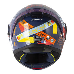 Casco Shaft 3820 Sp Ride_Fast Fest Azul Oscuro Visor Iridium Azul