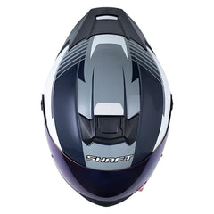 Casco Shaft 502sp Fied Azul Oscuro Gris Visor Iridium Azul