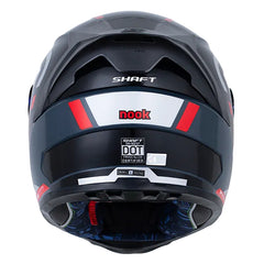 Casco Shaft 502sp Nook Gris Oscuro Rojo Visor Revo Rojo