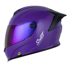 Casco Shaft 502sp Solid Morado Silver Revo Morado