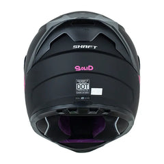Casco Shaft 502sp Solid Negro Fucsia Visor Revo Morado