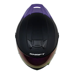 Casco Shaft 502sp Solid Negro Morado Visor Revo Morado