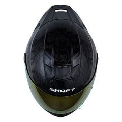 Casco Shaft 502sp Thunder Negro Gris Oscuro Visor Iridium Dorado