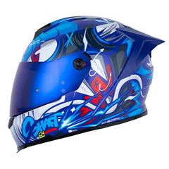 Casco Shaft 502sp Zteph Azul Visor Iridium Azul