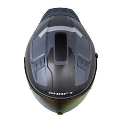 Casco Shaft 504 Lue Gris Oscuro Visor Iridium Rojo