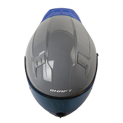 Casco Shaft 504 Dv Solid Gris Azul Visor Azul Claro