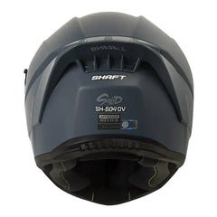 Casco Shaft 504 Solid Gris Oscuro Visor Iridium Rojo