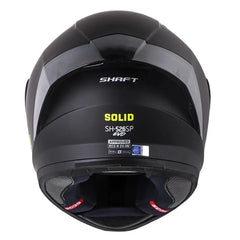 Casco Shaft 526Sp Evo Solid Negro Amarillo Neón Visor Iridium Azul
