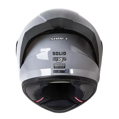 Casco Shaft 526Sp Evo Solid Silver Gris Visor Iridium Azul