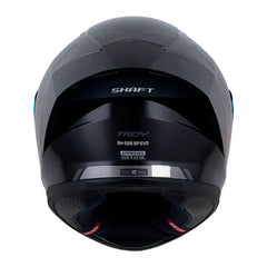 Casco Shaft 526Sp Evo Troy Gris Metalico Visor Revo Rojo