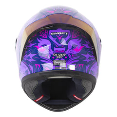 Casco Shaft 526 Sp Evo Mozaik Azul Oscuro Morado Visor Revo Morado