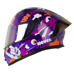 Casco Shaft 526 Sp Evo Won Morado Oscuro Fucsia Visor Revo Morado