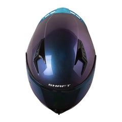 Casco Shaft 526sp Evo Solid Camaleón Visor Iridium Azul