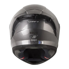 Casco Shaft 526sp Evo Solid Gris Metalico Negro Visor Iridium Azul