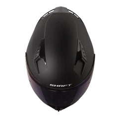 Casco Shaft 526sp Evo Solid Negro Azul Visor Iridium Azul